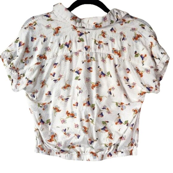 Copper Key Cropped Floral Shirt - Picture 5 of 5